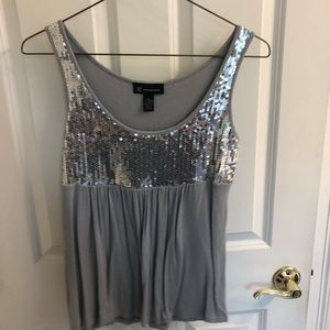 International Concepts sequin tank top size medium